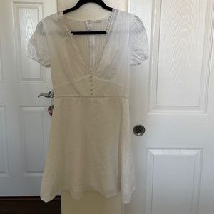 WHITE MINI DRESS